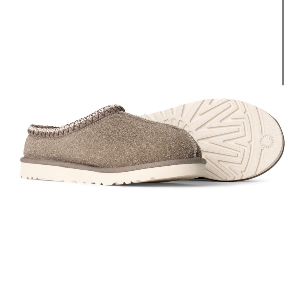 UGG Tasman Slipper Mens Driftwood Brown Suede Slip On Shoes 1103900 12